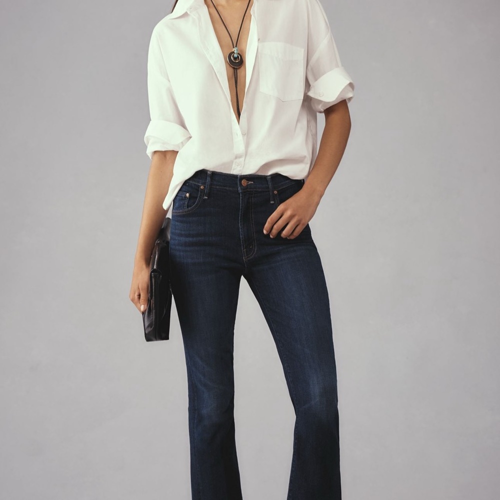 MOTHER The Insider Crop Step Fray Jeans